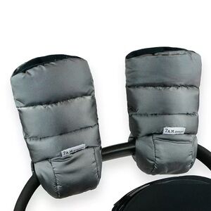 7 A.M. Enfant Classic Stroller Mittens in Metallic Silver